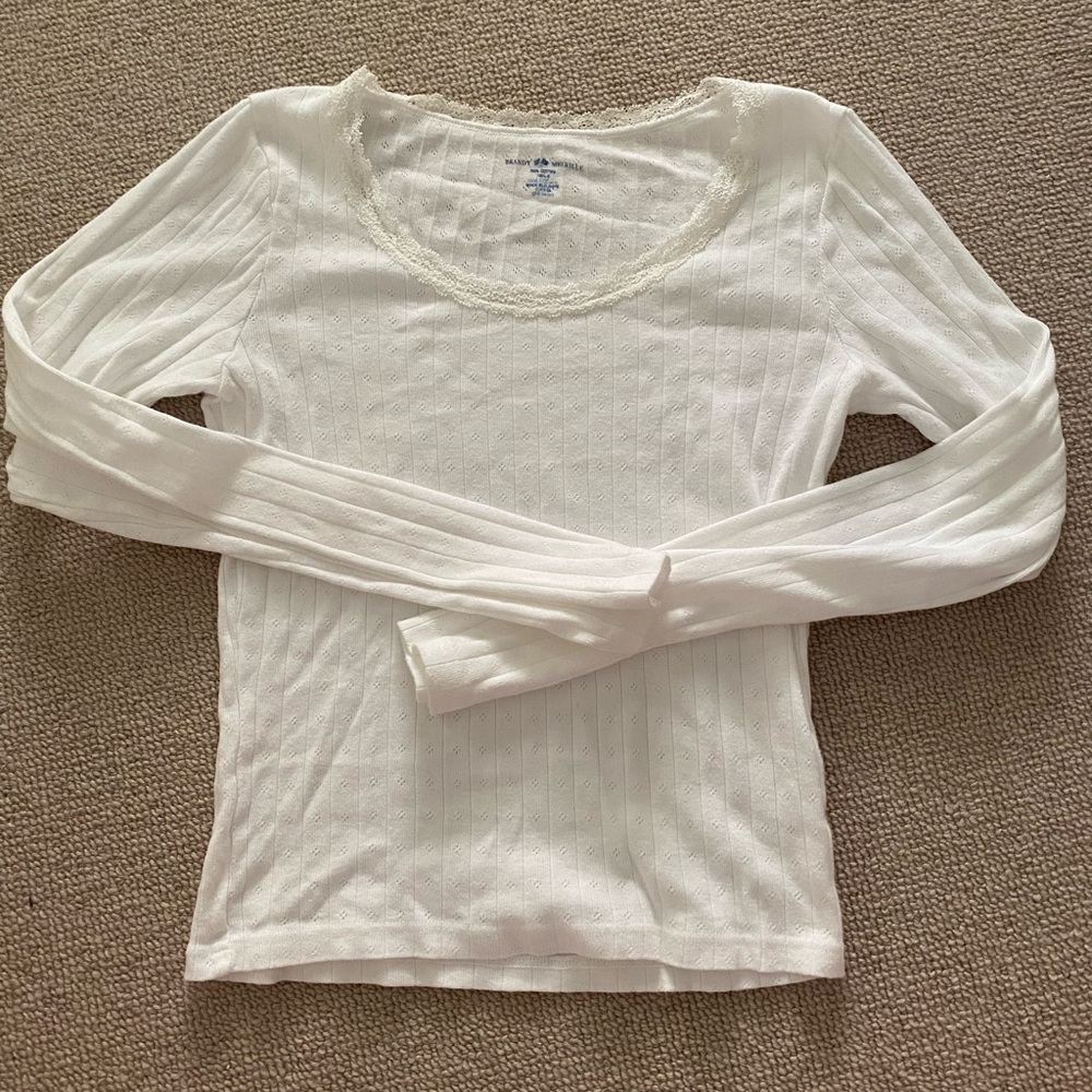 McKenna Lace Top Long Sleeve -Brandy Melville